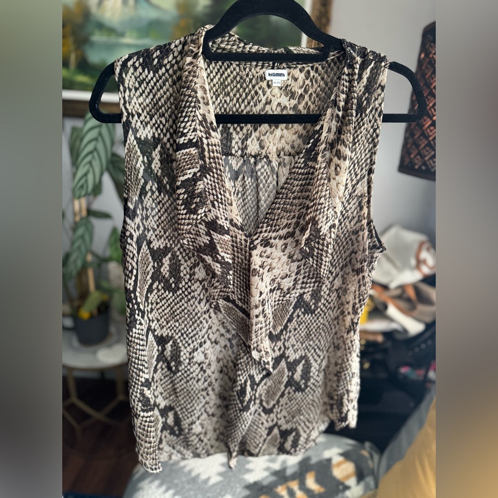 KISMET Women's Snake Print Top